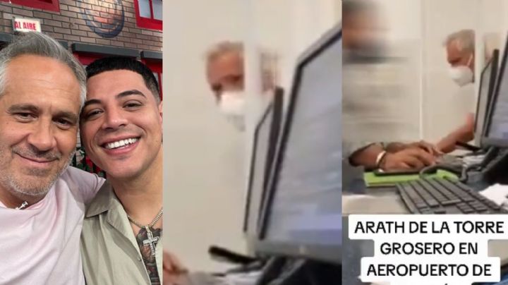 Exhiben fuerte pelea de Arath de la Torre en el Aeropuerto de Cancún (VÍDEO)