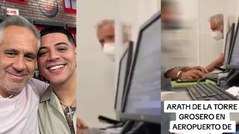 Exhiben fuerte pelea de Arath de la Torre en el Aeropuerto de Cancún (VÍDEO)